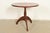 Early American Bench Made Sculpted Solid Walnut Pedestal Tea Table or Side Table For Sale - Image 9 of 10