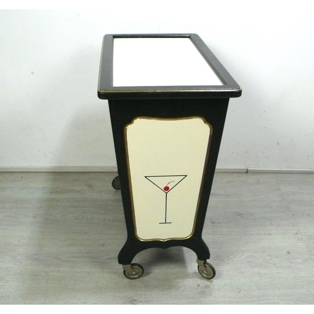 Mid-Century Modern German Side Table with Minibar, 1950s For Sale - Image 3 of 8