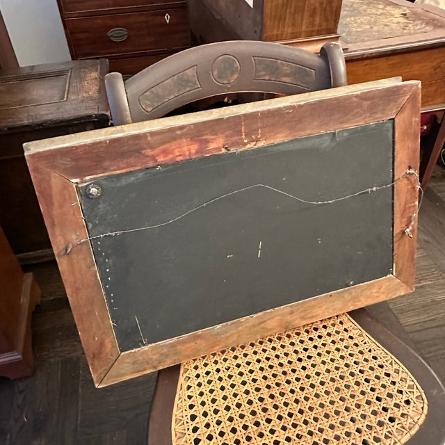 Mid 20th Century Antique Rococo Revival Gilded Mirror With Ornate Frame 22"x14" For Sale - Image 5 of 6