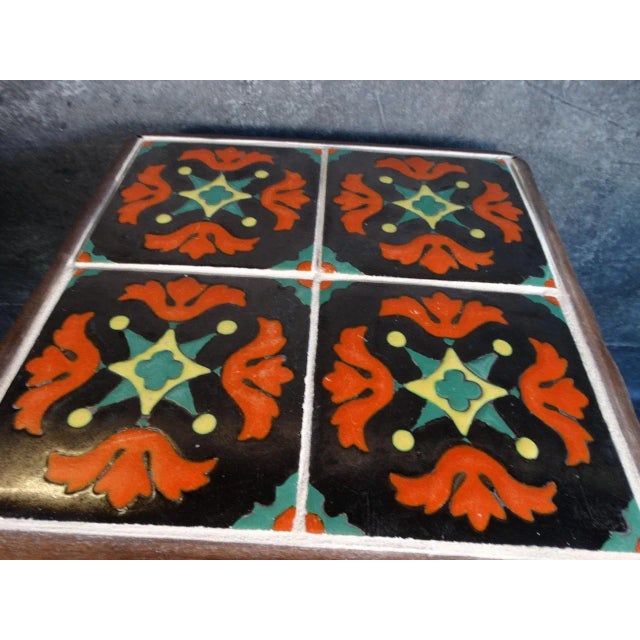 1930s 1930s Monterey Classic Taylor Tile-Top Table in Dark Smoky Maple For Sale - Image 5 of 5