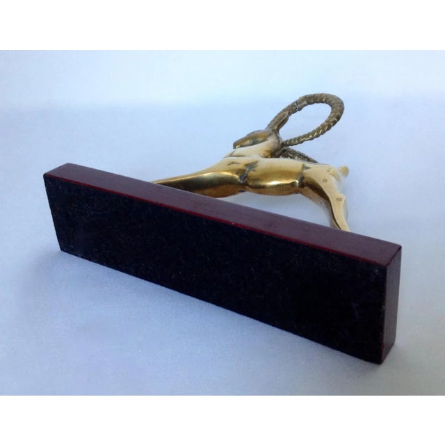 Brass Mid-Century Brass Ram Bookend For Sale - Image 8 of 10