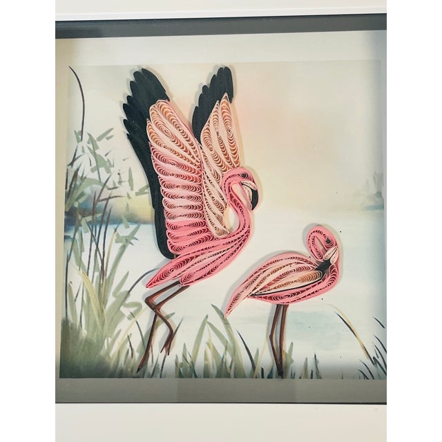 1970s Florida Coastal Collage Art Framed 6 PCS Set Sea Shells, . Pelicans For Sale - Image 4 of 6