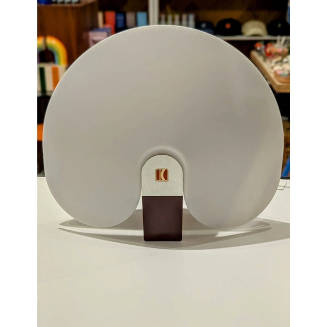 1980s Kanebo Mushroom Lamp, Japanese Postmodern Frosted Glass For Sale - Image 4 of 7