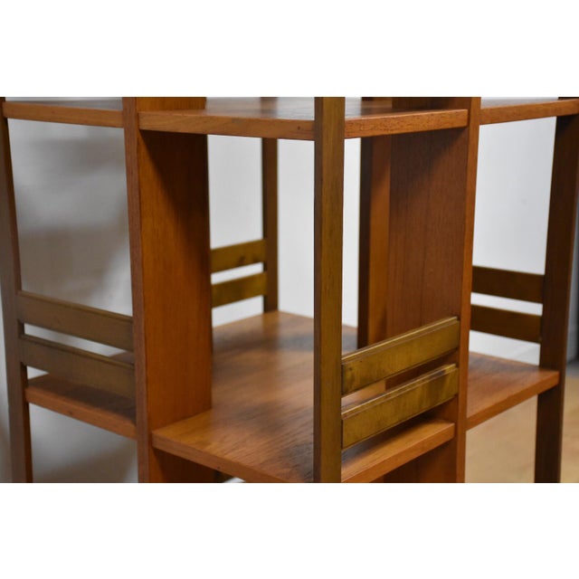 Danish Modern Teak Revolving Bookcase Chairish