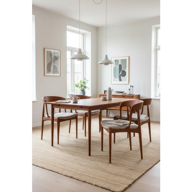 Wood Vintage Model 16 Chairs in Teak by Johannes Andersen for Uldum Møbelfabrik, 1960s, Set of 6 For Sale - Image 7 of 11