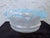 Traditional Antique American Blue Opalescent Ruffled Glass Bowl With Grape & Leaf Motif For Sale - Image 3 of 7