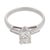 Contemporary Mid Century Gia 1.00 Carat Old Mine Cut Diamond Platinum Engagement Ring, Size 5.75 For Sale - Image 3 of 6