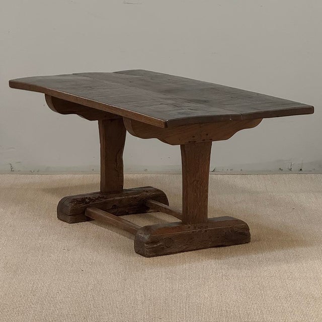 19th Century Rustic Solid Oak Coffee ~ Cocktail Table For Sale - Image 10 of 16