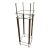 Art Deco Brass and Wood Plant Stand For Sale