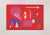 Red composition is an original contemporary artwork realized by Otto Hofmann in 1989. Mixed colored screen print. Hand...