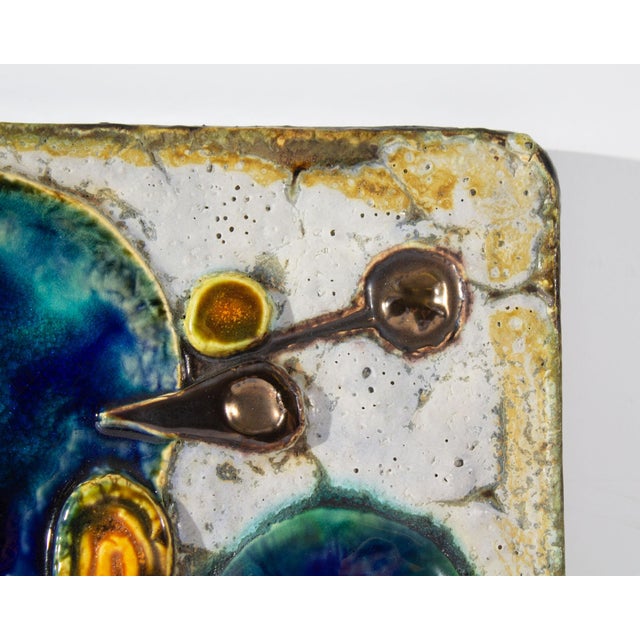 German Ceramic Wall Tile Plaque by Helmut Friedrich Schäffenacker For Sale In Indianapolis - Image 6 of 10