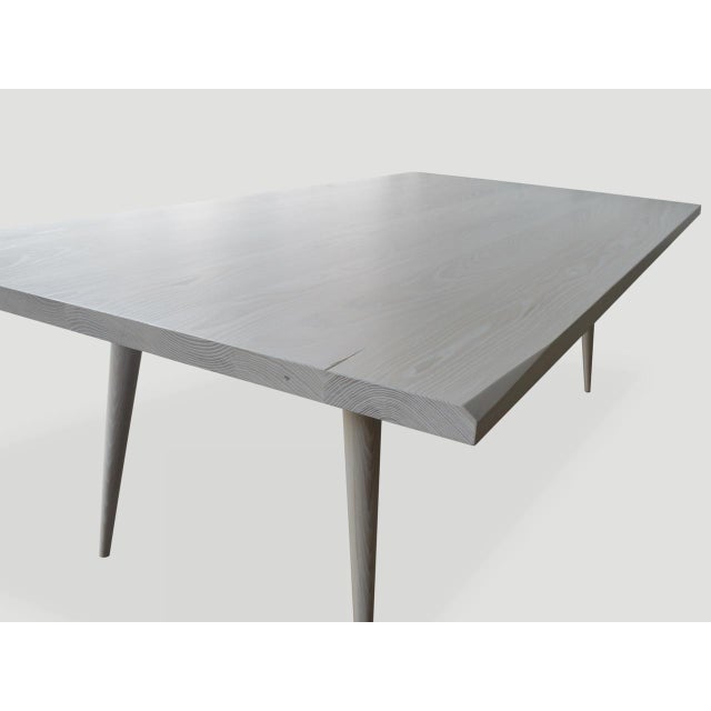 Andrianna Shamaris Bleached Ash Wood Dining Table For Sale - Image 11 of 18