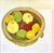 Betsy Podlach (American, born 1964.) Still life with Fruit, a Bowl of Apples Framed 25 X 26 24 X 25 inches Betsy Podlach...