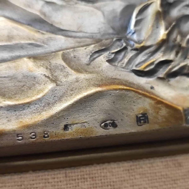 Bronze Horse Plaque attributed to Ottaviani For Sale - Image 6 of 11