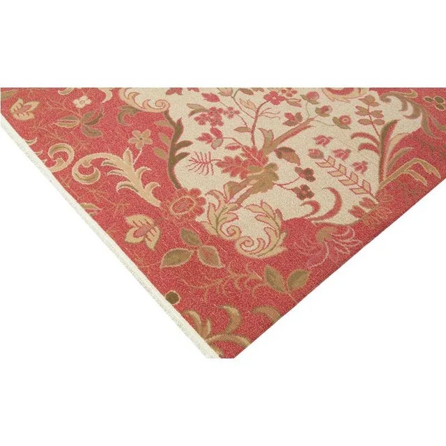 Handwoven Flatweave Chinese Area Rug 4'0"×6'0" For Sale In Dallas - Image 6 of 10