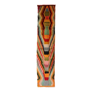 Colorful Moroccan Runner Rug - 2'5" X 11'3" Ft For Sale