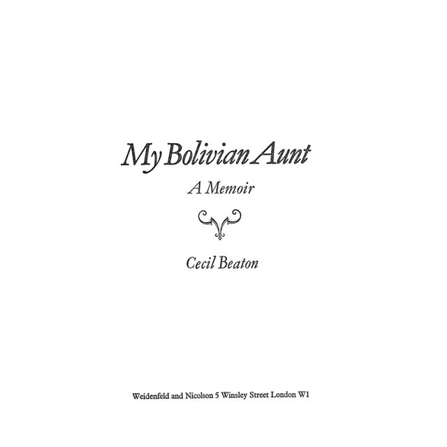 BEATON, Cecil [171] pp. Weidenfeld & Nicolson 1971 Fourth Impression 8 3/4" x 5 1/4 A characteristically witty family...