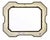 Elegant Italian wooden frame of horizontal rectangular form, distinguished by its refined architectural profile with...