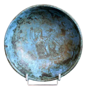 Vintage French Ceramic Decorative Bowl by Jacques Blin, 1950s