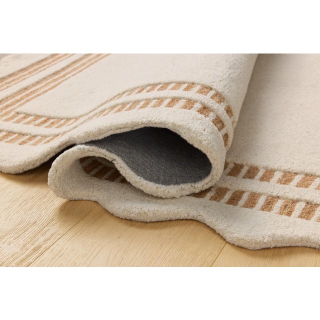 Loloi Rugs Chris Loves Julia x Loloi Scottie Ivory / Rust 3'-6" x 5'-6" Accent Rug For Sale - Image 4 of 6