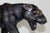Vintage Mid-Century Black Leather Panther Sculpture – Handcrafted British Safari Animal Figurine For Sale - Image 4 of 14