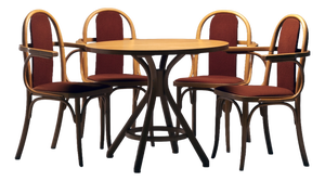 Dining Set from TON, 1970s, Set of 5