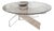 Glass Coffee Table with Acrylic Glass Base For Sale