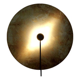 Large Brass Sol Wall Lamp by Sami Kallio for Konsthantverk For Sale