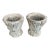 Pair of 1970s Faux Bois Cast Stone Planters For Sale