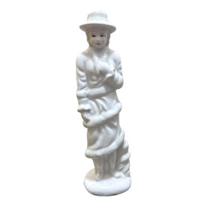 Porcelain Flapper Women in Jacket Figurine