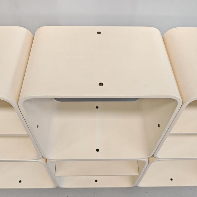 Paint White Modular Cube Bookcase by Carlo De Carli for Fiarm, 1970s For Sale - Image 7 of 18