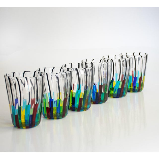 Murano Glasses by Mariana Iskra for Ribes Studio, Set of 6 For Sale - Image 12 of 12