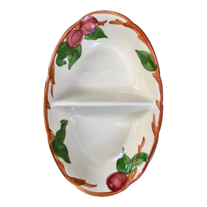 Vintage Franciscan Apple Divided Bowl