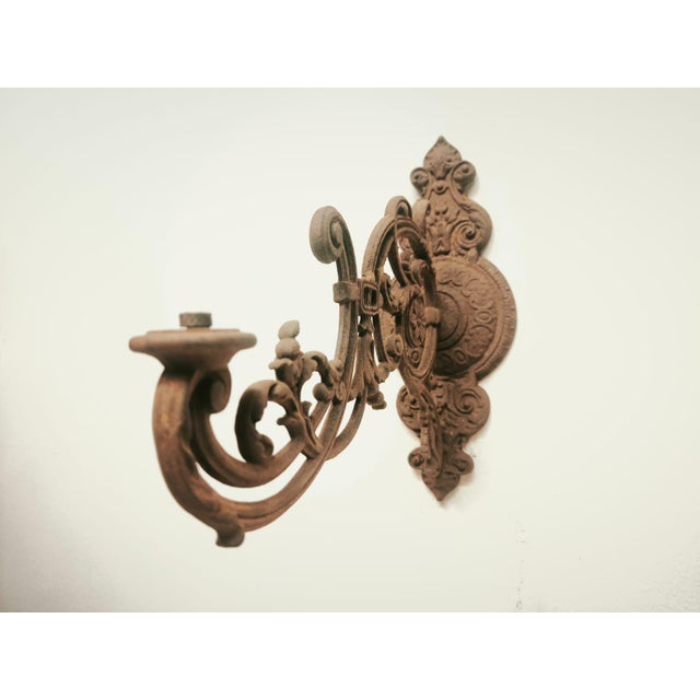 Antique Cast Iron Arm Bracket, 1890s For Sale - Image 17 of 18