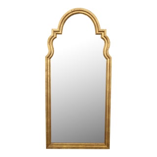 Vintage French Provincial Hollywood Regency Style Gold Wall Mantle Mirror For Sale