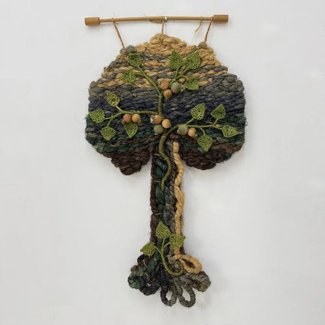 Vintage Tree Wall Tapestry, 1970s For Sale - Image 13 of 18