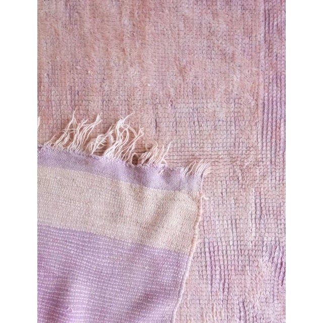 Purple Moroccan Handwoven Rug - 5'7" X 10'5" Ft For Sale - Image 8 of 8