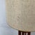 Vintage Mid-Century Walnut Dowel Table Lamp With Linen Drum Shade For Sale - Image 11 of 12