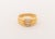 14K Yellow Gold Diamond Ring, featuring three prong set round brilliant cut diamonds weighing a total of approx. 0.20...