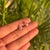 Mid-Century Modern Natural Pear Cut Pink Sapphire & Diamond Halo Stud Earrings in 18k White Gold- 2 Pieces For Sale - Image 3 of 13