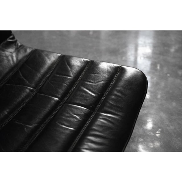 Animal Skin Vintage Chrome and Black Leather Club Chairs from POL International, 1960s, Set of 2 For Sale - Image 7 of 18