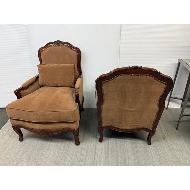 Fine Furniture Design Protege Collection Bergères, Pair For Sale In San Francisco - Image 6 of 13