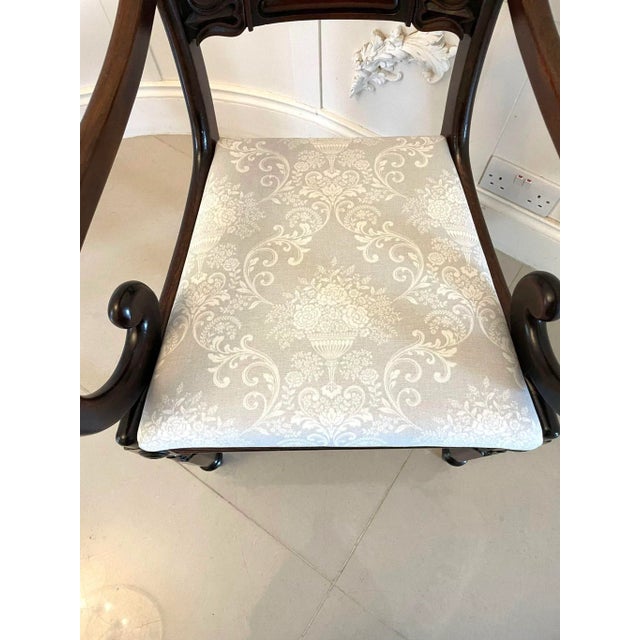 Antique Regency Mahogany Desk Chair For Sale - Image 5 of 13