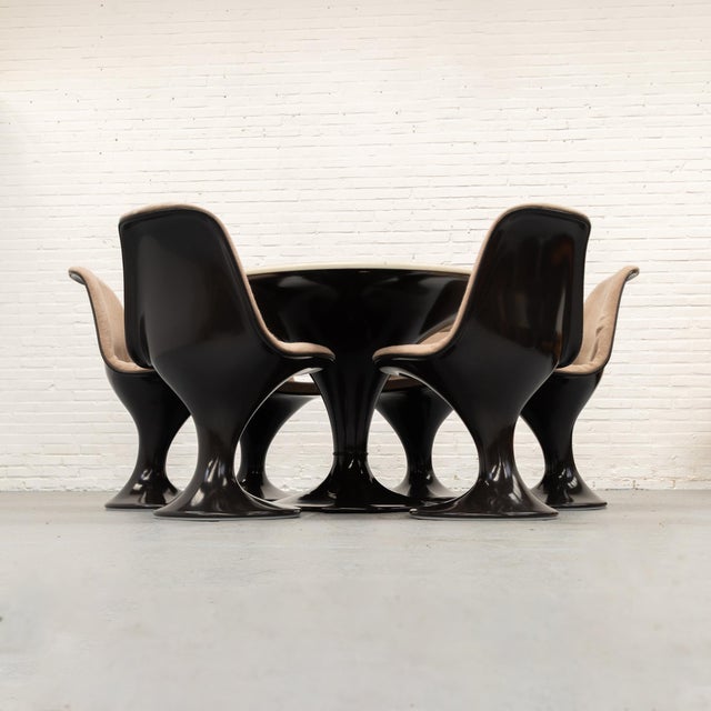 Mid-Century Modern Orbit Dining Set by Farner & Grunder for Herman Miller, 1960s, Set of 7 For Sale - Image 3 of 18