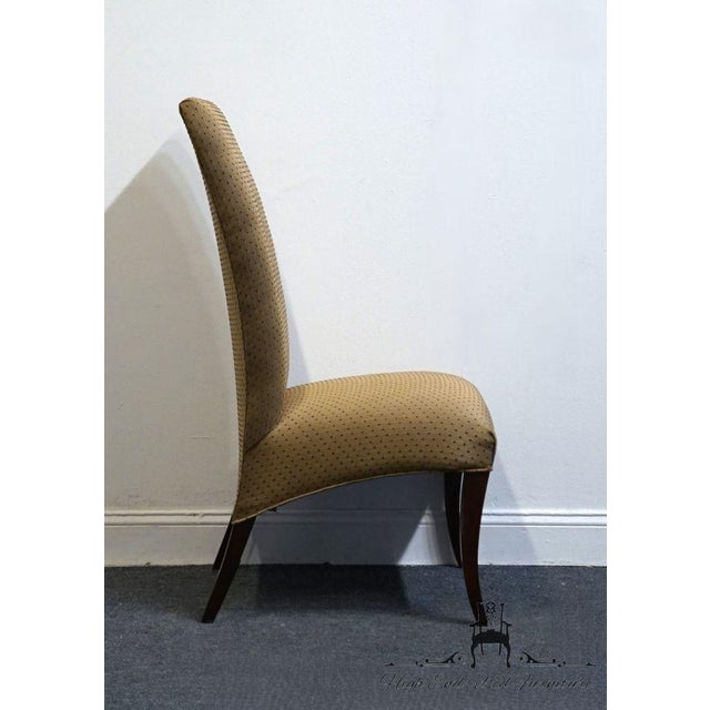 Wood Hickory White Contemporary Modern Upholstered Dining Side Chair For Sale - Image 7 of 8