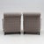 Mid-Century Modern Nordic Chairs in Wood with Neutral Textile, 1950, Set of 2 For Sale - Image 3 of 6