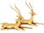 Ethan Allen Vintage Ethan Allen Brass Reclining Gazelle Sculptures, Matching Pair For Sale - Image 4 of 4