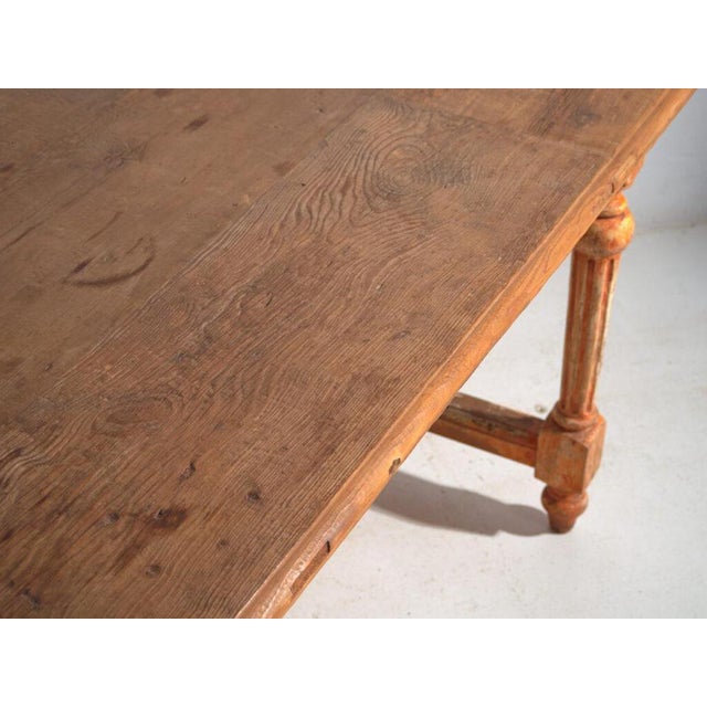 Reclaimed Dining Table in Oak For Sale - Image 5 of 12