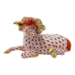 Herend Mountain Ram Figurine For Sale