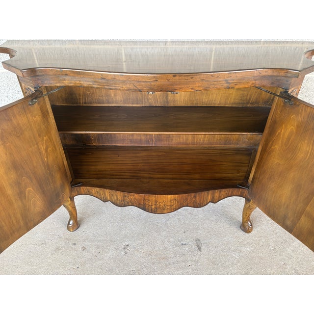Heritage Henredon Louie XV Style French Country Hoof Foot Console Cabinet For Sale - Image 9 of 13